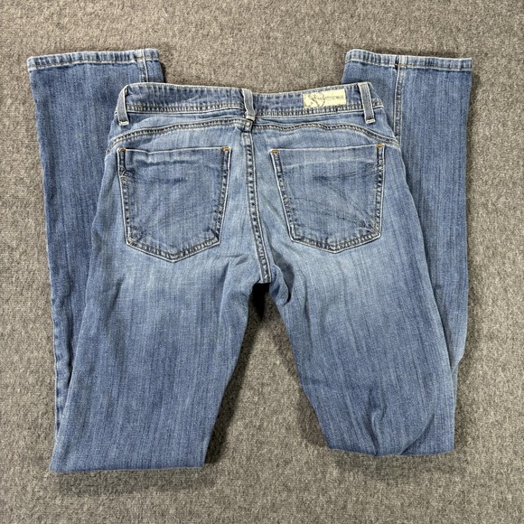 Dylan George Jeans Womens 28 Blue Bootcut Stretch Denim Mid Rise Distressed‎ - Picture 4 of 8